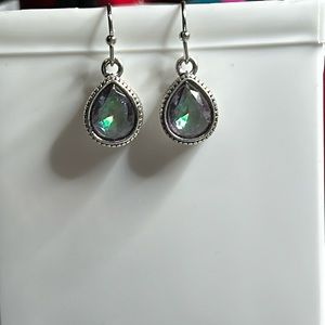 Faux Crystal Droplet earrings